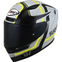 Suomy Track-1 Ninety Seven 2023 Helm, grau-gelb, Größe XS