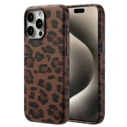 iPhone Hülle MagSafe - Kunstleder - Selencia Hard Case/Backcover - Handyhülle Braun