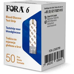 Fora 6 Blutzucker-Teststreifen (50 Stück) 1 St