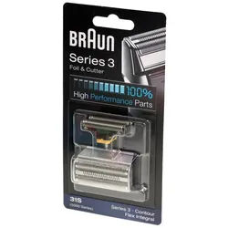 Braun Ersatzscherkopf Braun 31S Kombipack Scherfolie und Klingenblock für Series 3 Herrenras