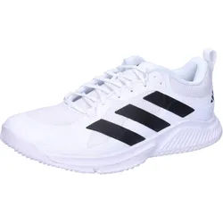 adidas Herren Hallenschuhe Court Team 2.0 M HR1239 45 1/3 - Ftwr White/Core Black/Ftwr White - 45 1/3