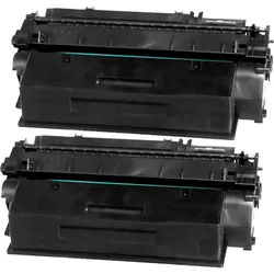 2 Kompatible Toner XL ersetzt HP Q7553XD 53X Doppelpack schwarz