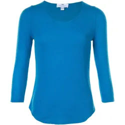 Le pull 100% cachemire Peter Hahn Cashmere bleu