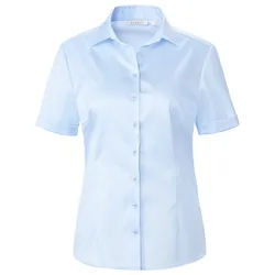 Le chemisier 100% coton Eterna bleu