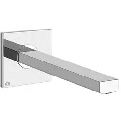 Gessi Emporio Via Manzoni Wand-Auslauf, mit 1/2 Anschluss, für separaten Einhebelmischer, Ausladung 208 mm, 38707031, Farbe: Chrom