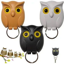 Coonoor Schlüsselbrett Wandhaken Schlüsselhaken Eule 3 Stück Owl Schlüsselhalter, (3 St), Für Zuhause Büro Zubehör Dekorations Geschenke
