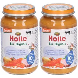 Holle Gemüse-Linsen und Kalbfleisch