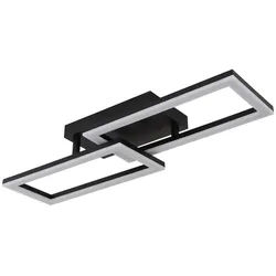 GLOBO LIGHTING LED Deckenleuchte SAPENA, LED fest integriert, Warmweiß, Deckenlampe, beweglich, Wohnbereich, Essbereich, Flur schwarz