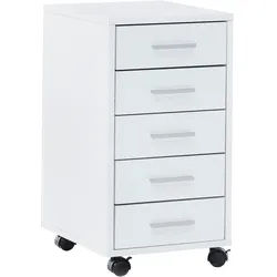 Rollcontainer Lisa ca. 33x63x38 cm Weiß
