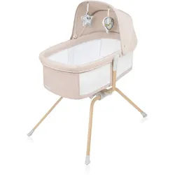 Lionelo Reisebett , Naturfarben, Weiß, Beige , Kunststoff , 63x93x107 cm , zusammenklappbar , Babymöbel & Kindermöbel, Babyzimmer, Babybetten, Reisegitterbetten