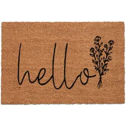 Relaxdays FUßMATTE , Textil, Kunststoff , Rechteckig , 60x40 cm , rutschfest , Teppiche und Böden, Schmutzfangmatten, Fußmatten