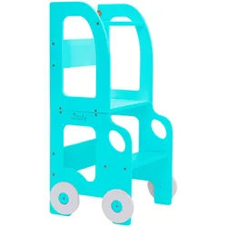 Kombihochstuhl , Blau , Holz , Birke , Sperrholz , 38x90x40 cm , Babymöbel & Kindermöbel, Babyzimmer, Hochstühle