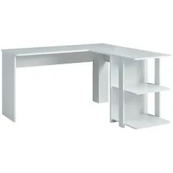 Mid.you Eckschreibtisch , Weiß , Metall, Holzwerkstoff , rechteckig , 140x75x140 cm , Bsci , Büromöbel, Schreibtische, Eckschreibtische