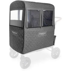 Wonderfold Regenverdeck , Schwarz , Textil , 110.49x105.41x62.23 cm , Baby on Tour, Kinderwagen, Kinderwagenzubehör