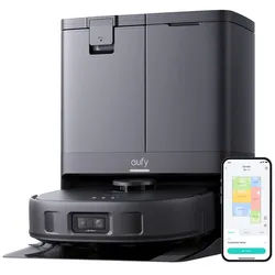 eufy Saugroboter X10 Pro Omni, 8.000Pa, Auto-Absaugen/Befüllen, 2× Auto-Lift-Mopp mit Auto-Waschen/Trocknen, Aktive Hindernisvermeidung, 8.000Pa, 2× Auto-Lift-Mopp mit Auto-Waschen/Trocknen