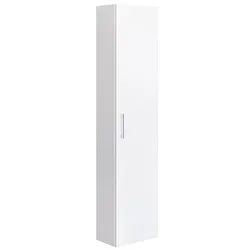 Hochschrank Serie MAA, 1 Tür, weiß hochglanz, Anschlag rechts, 350 x 1500 x 208 mm - 93 773 54