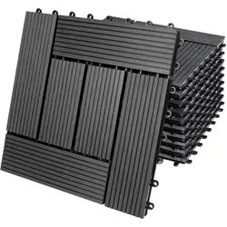 WPC Fliesen 11er-Set Mosaik - 30x30cm