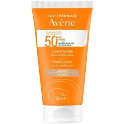 Avène Solaire Getönte Creme Spf50+ UVB UVA Blaulicht HEV mit Parfum