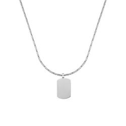 Hey Happiness Schlangenkette Kobrakette mit Plättchen Anhänger, Wasserfeste Edelstahlkette Herren Hexagon Anhänger, 18K Gold vergoldet silberfarben