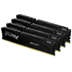 FURY Beast DDR5-5600 - 64GB - CL40 - Quad Channel (4 pcs) - Intel XMP - Schwarz