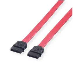 ROLINE Internes Festplattenkabel SATA 3.0 Gbit/s Computer-Kabel, SATA 7-polig (Data) Männlich (Stecker), SATA 7-polig (Data) Männlich (Stecker) (50.0 cm) rot