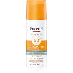 Eucerin Sun Oil Control Tinted Sonnencreme-Gel SPF 50+ Farbton Medium 50 ml