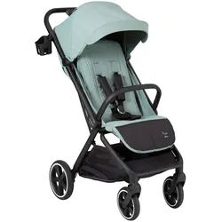 Hartan Buggy , Schwarz, Mintgrün , Textil , 52x106x84 cm , EN 1888, UV 50+, AZO-frei, EN 71 , Feststellbremse, Fußstütze abklappbar, Federung, kugelgelagerte Räder, 5-Punkte-Gurt, Griff in Lederoptik, Transportsicherung, Einhand-Faltmechanismus , Baby on Tour, Kinderwagen, Buggys