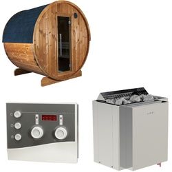 Sentiotec Sauna Komplettset Kaski 180 View | Viking Combi | 4 Pers.