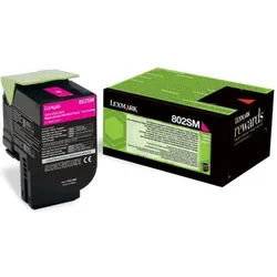 Lexmark 80C2SM0 (802SM) - Magenta - Toner
