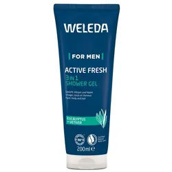 WELEDA Duschgel For Men - 3in1 Duschgel Active Fresh 200ml
