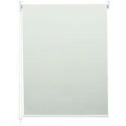 Seitenzugrollo MCW-D52-60x230, MCW, abdunkelnd, verschraubt, Wand- oder Deckenmontage, Bohrmontage, Kettenzug inkl. Kindersicherung, stufenlos, blickdicht, Thermobarriere braun