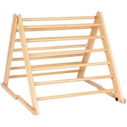 Jimmylee Kletterdreieck , Naturfarben , Holz , Buche , vollmassiv , 91x73x80 cm , EN 71, Made in Romania , Spielzeug, Holzspielzeug