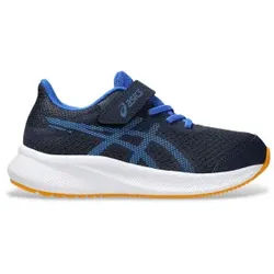 Asics Unisex für Kinder. 1014A264 Turnschuhe Patriot 13 PS navy (30), Wohnung, Schnürsenkel, Klettverschluss, Sportlich, Multisport, Nachhal