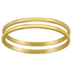 Order & Smile Schmuck Silberring Doppelring: 925 Silber Ring zweireihig 54