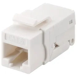 Goobay Keystone Modul RJ45 CAT 6, UTP - 16,2 mm Breite, Klemmleiste für LSA Montage (werkzeugfrei), SNAP-IN