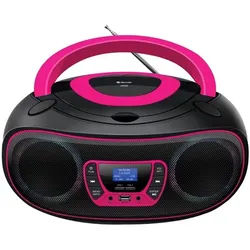 TDB-212P - Pink - DAB+ Boombox with Bluetooth & CD Player - Pink