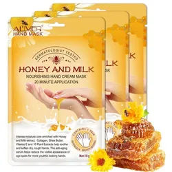 ALIVER Handcreme Pflegecreme Handmaske Honig Milchextrakt Aliver, 3-tlg.