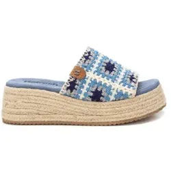 Refresh für Damen. 17284204-JEANS Sandalen 172842 blau (39), 5 bis 8 cm, Keine, Lässig