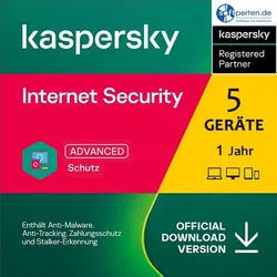 Kaspersky Internet Security 2026, 5 Geräte - 1 Jahr, Download