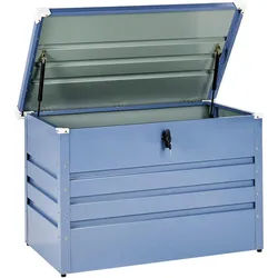 Beliani Aufbewahrungsbox Blau Cebrosa , Metall , 100x64x62 cm , Aufbewahrung & Schutzhüllen, Gartenboxen
