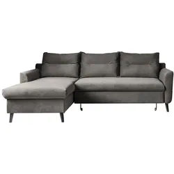 Eckschlafsofa in Dunkelgrau ́STYLISH STAN DUNKELGRAU ́