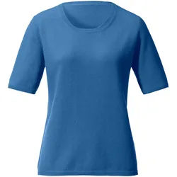 Le pull 100% cachemire modèle Rieke Peter Hahn Cashmere bleu