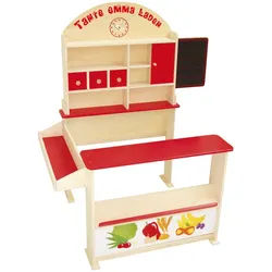 Roba Verkaufsstand , Holzwerkstoff , 103x113x75 cm , Spielzeug, Holzspielzeug