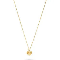 CHRIST Goldkette CHRIST Damen-Kette 375er Gelbgold Herz gelb|goldfarben