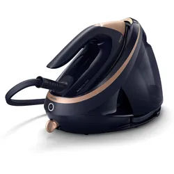 PHILIPS Dampfbügelstation "PSG9030/20 PerfectCare 9000 Series", blau (dunkelblau, kupfer), Dampfbügelstationen, ActiveSense Technologie, SteamGlide Elite Bügelsohle, 720 gr Dampfstoß