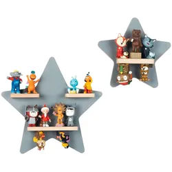 Mid.you Kinderregal , Grau , Holzwerkstoff , 4 Fächer , 33x33x5 cm , Toniebox und tonies®-Figuren kompatibel , Babymöbel & Kindermöbel, Babyzimmer, Babyregale & Kinderregale