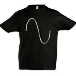 Urban Backwoods Print-Shirt Wave Sine Kinder T-Shirt Synthesizer Electro Techno LFO Musik Music DJ (1-tlg) MC Elektro 90s 80s schwarz 110/116