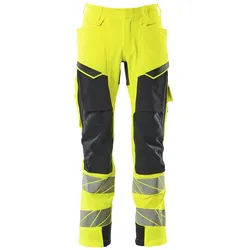 Warn Stretchbundhose Kl.2 ACCELERATE SAFE - 90C54 - gelb/schwarzblau