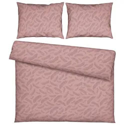 Bettwäsche Ferns XXL Mauve ca. 200x220cm