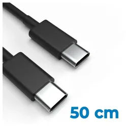 Justcom BBK Vivo S6 USB-Kabel, USB-C, USB-C (50 cm), Schnellladekabel, Datenkabel, Handy, Tablet schwarz